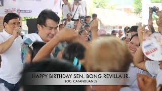 SEN BONG REVILLA JR BDAY IN CATANDUANES 2024 [upl. by Athene]