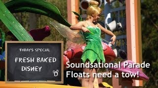 Soundsational Parade floats break down and need a tow [upl. by Nareik]