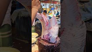 Amazing Tripletail Fish Cutting Skills In Dhaka Fish Market By Expert Cutter shorts [upl. by Ahsaeit]