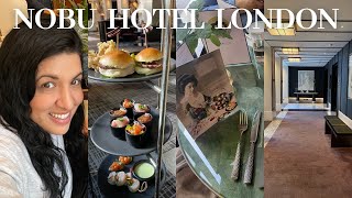 BEST LUXURY JAPANESE AFTERNOON TEA  NOBU HOTEL LONDON PORTMAN SQUARE MARYLEBONE  minimalism  art [upl. by Auhoj]