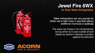 Jewel Fire 6WX 6L Plain Water Extinguisher  Acorn Fire amp Security [upl. by Joycelin313]