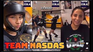 TEAM NASDAS BOXE ENTRE LYNA ET SAYA [upl. by Bronk]