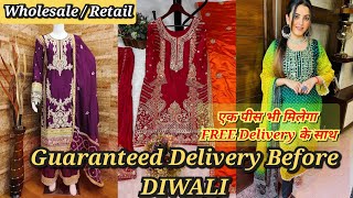 Diwali SHOPPING with Khanna Fabrics  Single Available Free Delivery [upl. by Ackerman]