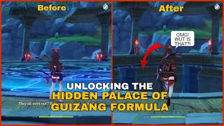 HOW TO OPEN THE HIDDEN PALACE OF GUIZANG FORMULA  GENSHIN IMPACT TUTORIAL [upl. by Naugal]