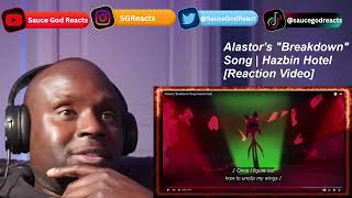 Alastors quotBreakdownquot Song  Hazbin Hotel  REACTION [upl. by Lalita]