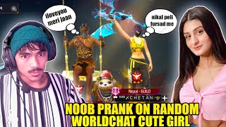 Golden season 1 2 prank on random player gone wrong😱 with cute girl🥰 Garena free fire [upl. by Rives]