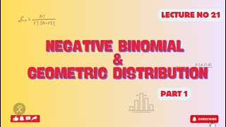 Negative binomial amp geometric distribution  part 1  lecture 21  Walpole and Mayer t9h Edition [upl. by Nigen903]