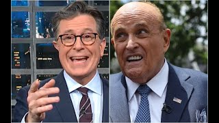 Stephen Colbert Taunts Giuliani With Most Chilling Phrase In The English Language [upl. by Ahsietal]