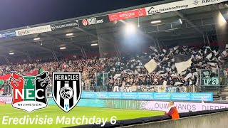 NEC Nijmegen vs Heracles Almelo  great away support and win for Almelo [upl. by Foote]