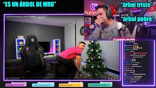 AURONPLAY REACCIONA AL ÁRBOL DE DjMaRiiO😂 [upl. by Rennie924]