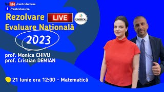 Rezolvare LIVE Evaluare Națională 2023 la Matematica [upl. by Elbert]