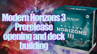 Modern Horizons 3 Prerelease opening and deck building  MTG [upl. by Rehpitsirhc858]