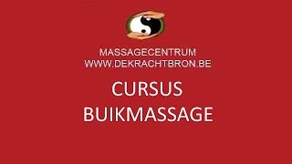 Leren masseren buikmassage met ebook [upl. by Ymereg]