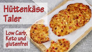 LOW CARB amp KETO Hüttenkäse Taler  NUR 15g KH  vegatarisch amp soooo lecker [upl. by Enehs]