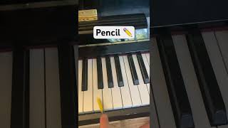 Playing piano with different objects pt 2 youtubeshorts piano [upl. by Leckie]