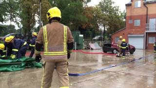 Gloucestershire Fire Cadets Cinderford Cadets Demonstration at Gloucester South Fire Station [upl. by Fanechka306]