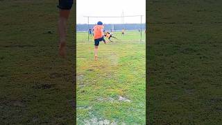 Crazy football new power shot 🚀🔥⚽💯 tutorial funny soccer trending shortvideoviral [upl. by Thenna]