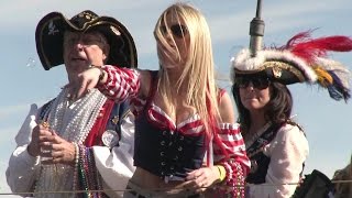 2015 Gasparilla Day Parade Tampa FL [upl. by Aiyram821]