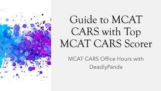 Ace the MCAT CARS Section with Top MCAT CARS Scorer [upl. by Ylen]