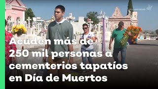 Acuden más de 250 mil personas a cementerios tapatíos en Día de Muertos  Jalisco Noticias [upl. by Noedig143]