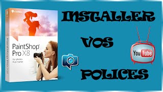 Tutoriel PaintShop Pro PSP n°4  Comment installer des polices décriture avec AMP Font Viewer [upl. by Yar989]