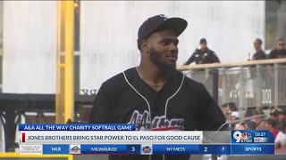 Jones Brothers host 2nd annual charity softball game [upl. by Ainotahs]