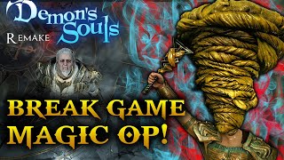 Demons Souls PS5  Game Breaking Magic Build NEW [upl. by Ytsenoh924]