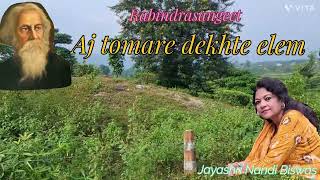 RabindrasangeetAj Tomare Dekhte ElemJayashri Nandi Biswas [upl. by Lucienne]