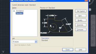 AutoCAD Tutorial Change the Scale of Dimension Font [upl. by Mccahill]