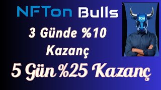 NFTON BULLS 100 Yatırım Yaptım  3 Günde \u0010 ve 5 Günde  Kazaç  Lütfen Yorumlara Dikkat [upl. by Sukramal577]