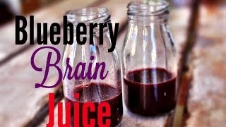 How To Make Blueberry Brain Juice  HEALTH HACK [upl. by Anwadal535]