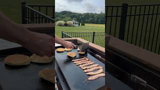 Breakfast on the flattop the best flattopgrill lifestylevlog shortsfeed2024 foodie foodlover [upl. by Namyaw]