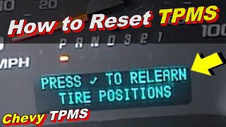 How to ReSet TPMS Tire Pressure Monitoring System  Short Version Quick and Easy [upl. by Maryanne642]