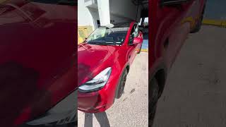 My TESLA Model Y SUV RENTAL from Hertz [upl. by Irrek949]