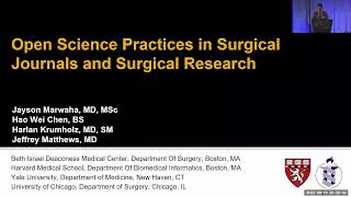 Open Science Policies and Practices of Surgical Journals [upl. by Kala]