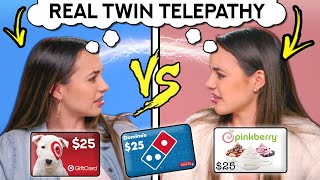 Real IDENTICAL TWINS Try The Twin Telepathy Challenge ft The Merrell Twins [upl. by Anahsak]