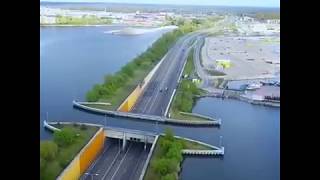 The Veluwemeer Aqueduct Netherlands Unique Water Bridge [upl. by Nilok]