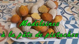 Madeleines à la pistaches avec coque magique sans gluten recette [upl. by Aiciruam]