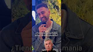 Tan tranquilo que antes de cantar se pone una rueda de prensa de Ancelotti 😂 Así es Juancho Marqués [upl. by Franciscka711]