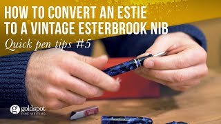 New Scribe Nib  Nibmiester Josh Lax  Esterbrook Estie [upl. by Assereht]