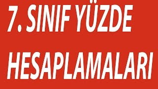 Yüzde hesaplamaları [upl. by Fachan]