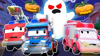 Especial de Halloween EQUIPO DE RESCATE resuelve el misterio espeluznante  Carros de Rescate [upl. by Meelak]