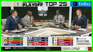 2024 College Football Playoff Rankings — 12324 FULL CFP Top 25 [upl. by Truk]