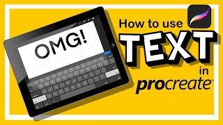 How To Use Text In Procreate 43 [upl. by Cristine601]