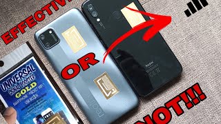 REVIEW EFFECTIVE OR NOT SIGNAL BOOSTER STICKER FOR MOBILE PHONES POCKET WIFI PREPAID BROADBAND [upl. by Sset]