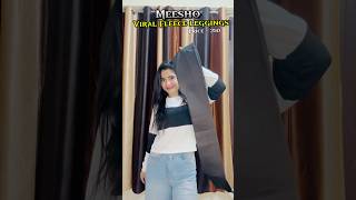 Fleece leggings from Meesho  ₹250😱 meeshohaul leggings shortsvideo youtubeshorts fyp [upl. by Korff]