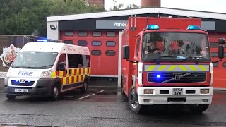 Atherton Command Support Unit  Welfare Vehicle Turnout  Greater Manchester Fire And Rescue Service [upl. by Suolhcin]