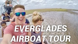 SURPRISING AIRBOAT RIDE  Florida Gator Park Tour in the Everglades [upl. by Hamo]