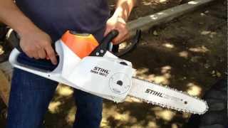 STIHL MSA 160C Cordless Chainsaw Review and Demo [upl. by Irrek468]