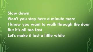 Slow Down Lyric Video  by Nichole Nordeman [upl. by Wiltshire]